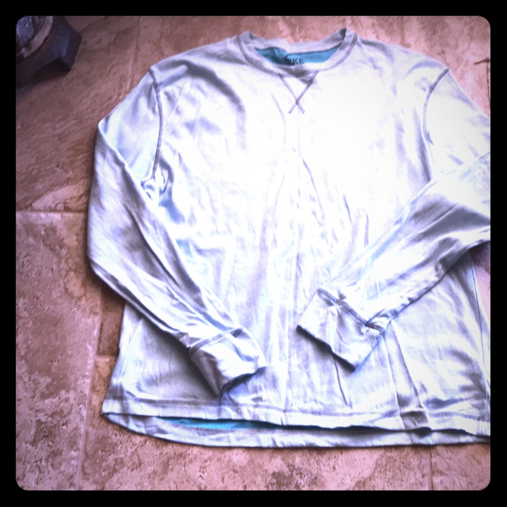 Men’s blue long sleeve shirt